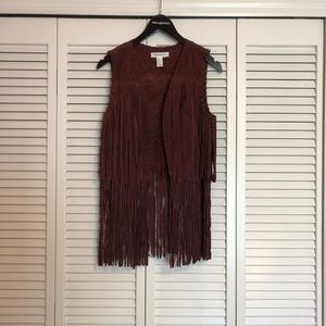 Forever 21 Fringe Vest